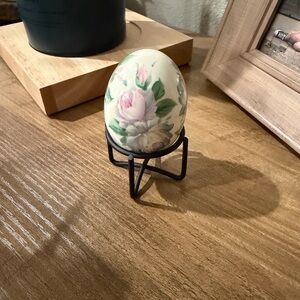 Set of 6 Egg Stands black metal Easter Country